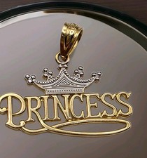 Vintage Michael Anthony 14kt  2 Toned Princess Crown Charm picture