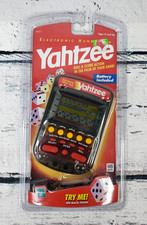 1999 Milton Bradley Yahtzee Electronic Handheld - Clear Black - New In Package picture