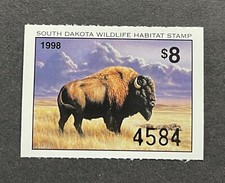 WTDstamps - 1998 SOUTH DAKOTA - State Wildlife Habitat Stamp - Lot1 - Mint OG NH picture