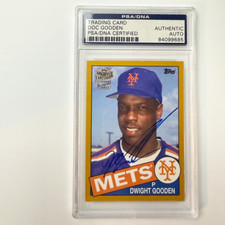 Dwight Gooden Signed 2016 Topps Archives Fan Favorite Gold #/50 PSA Auto Auth picture