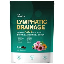 VivoNu Lymphatic Support Capsule 21-in-1 Botanical Blend 240 Softgels Supplement picture