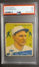 1934 Goudey - #7 Leo Durocher - HOF - PSA 1.5 FR picture