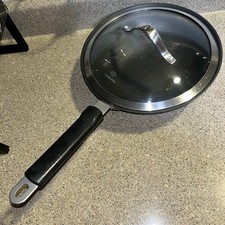 Commercial Calphalon 10 Inch Flat Bottom Wok Skillet Non Stick Vintage 165 picture