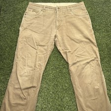 Kuhl Easy Rydr Pants Mens 38x32 Khaki Cotton Stretch Workwear Outdoor picture