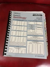 Thomson Reuters Checkpoint Premium Quickfinder 2022 Tax Handbook 1040 Estate Bus picture