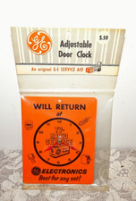 General Electric Advertising Door Clock TV Radio GE Service GE 1960 1970 Vintage picture