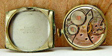 Vintage 1944-45 Bulova 10BC 15 jewel men's wrist watch movement w/ dial & crown picture