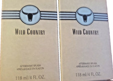 2 Avon Wild Country Aftershave Splashes 4 Fl Oz Ea New In Box picture