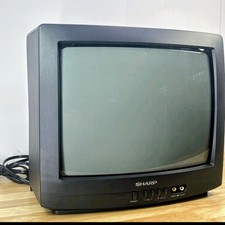 Sharp Vintage CRT Television 13J-M100 w/ Front AV RCA Audio/Video Inputs picture