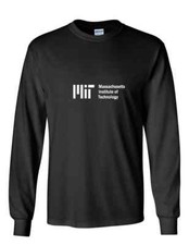 MIT T-shirt Massachusetts UNIVERSITY SCIENCE White Black Long Sleeve Shirt S-5XL picture