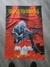 Vintage 1993 IRON MAIDEN Fabric Wall Tapestry Poster FEAR OF THE DARK RARE picture