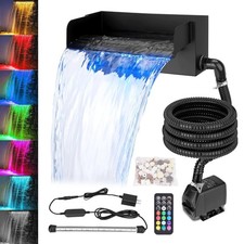 All-in-1 Pond Waterfall Kit W/ LED Light 12