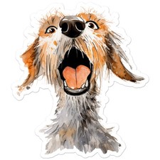 Cute Mutt Dog - Vinyl Decal Sticker - Car Window Laptop - ebn12524 picture