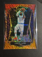 2020-21 Panini Select Premier Level LeBron James #113 Red White Orange Shimmer picture