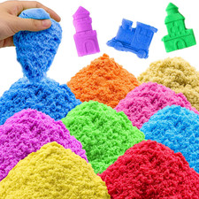 Play Sand for Kids,6.8Lbs of 10 Colored Magic Sands,Colorful Sensory Sand Kit,Sa picture