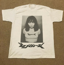 Vtg Bjork Wearing Bjork Heavy Cotton White T Shirt For Men S-5XL CM091 picture