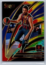 Juan Carlos Navarro 2025-26 Panini Select Euroleague Courtside Tie Die /25 picture