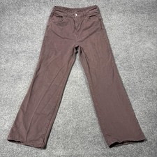 Reclaimed Vintage Jeans Mens 32x31 Brown Dark Wash Regular Straight Denim Pants picture