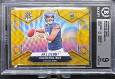 2024 Caleb Williams Panini Mosaic NFL Debut Gold Wave 04/17 Prizm #289 Rookie RC picture