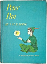 PETER PAN AND WENDY Antique FIRST EDITION Childrens J.M. BARRIE vtg Disney MCM picture