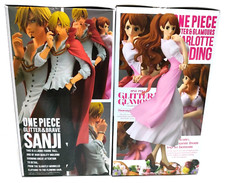One Piece Vinsmoke Sanji Charlotte Pudding Figure Set Glitter & Brave Glamours picture