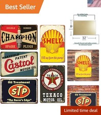 Vintage Metal Tin Signs Retro Garage Signs For Men Wall Decorations Old Car S... picture