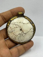 Antique Ancient near eastern old vintage shell with brass pendant picture