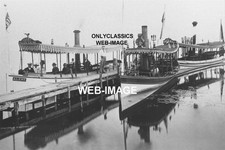 1888 STEAMER BOAT MINNEHAHA, FAIRVIEW on LAKE MINNETONKA WAYZATA, MN 8x12 PHOTO picture