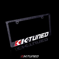 K-Tuned for License Plate Frame - White and Red Logo picture