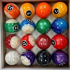 Ambassador Frosted Pearl Billiard Pool Ball Set for Pool Table - Lite Weight picture
