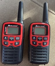 Midland X Talker T31A Walkie Talkies Red/Black Two-Way Radios Tested (READ) picture