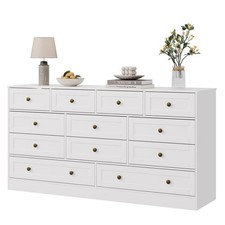 12 Drawer Wooden Dressers for Bedroom Modern Wood Chest of Drawers Living Room picture