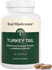 Organic Turkey Tail Mushroom Extract Capsules Beta Glucans Immune Support 90 Cou picture