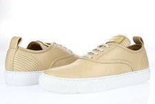 Mens BUSCEMI 50MM Nude Leather Lace Up Low Top Fashion Sneakers Shoes Size 44 picture