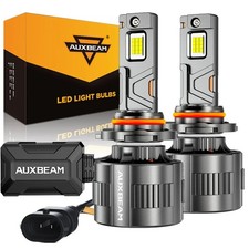 AUXBEAM High Beam 9005 HB3 9145 LED Headlight Fog Bulbs Kit 25000LM 6500K White picture