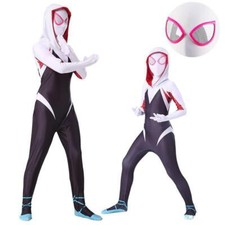 Into the Spider-Verse Spidergirl Gwen Spiderman Girl Jumpsuit Kids/Adult Costume picture