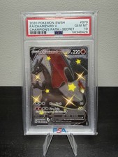 2020 Pokemon Charizard v #079 Secret Rare Holo PSA 10 Gem Mint, Champion's Path picture