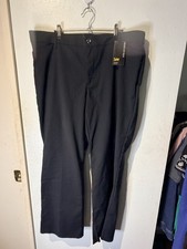 Lee Plus Ultra Lux Comfort Regular Fit Mid Rise Black Trousers Size 18 Med NWT picture