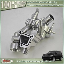 Engine Coolant Thermostat Housing 21200-1LA0A For Infiniti QX56 11-13 QX80 14-15 picture
