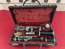 Vintage Cabart Paris Brown Grenadilla Wood Bb Clarinet 1930's w/ Case France picture