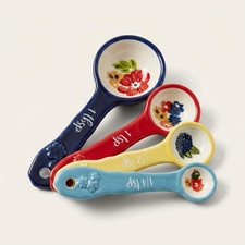 Pioneer Woman  Floral Ceramic Measuring Spoons - Set of 4 picture