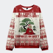 Peaceful Christmas Tiger Ugly Sweatshirt picture