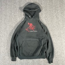 Vintage Name Taken Band Hoodie Jerzees Black Alt Rock California Native M 90s picture