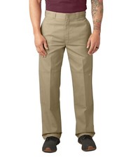 Dickies Men’s Loose Fit Double Knee Work Pants in Khaki D85283KHK picture