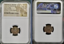 Ancient Phoenicia 174BC-141BC Coin NGC Graded Zeus Galley Ram Phoenician Genuine picture