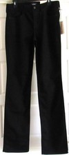 NYDJ Marilyn Straight 36 Sz 10 Black Women's Jeans New Tags Lift Tuck Technology picture