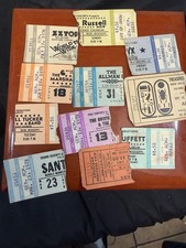 Vintage Lot Of 11 1970’s Concert Tickets Stubs Zz Top The Allman Brothers Bundle picture