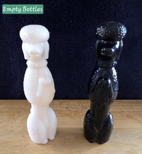 Avon Occur Cologne Empty Poodle Bottle Lot of 2 White & Black 1 fl oz picture