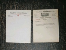 1920s,30s Railroad Related Letterhead. Detroit,Toledo,Ironton&RR and Car Supply picture