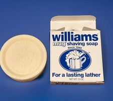Vintage Williams Mug Shaving Soap For a Lasting Lather 1.75 oz NEW In BOX picture
